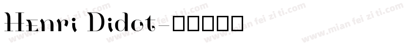 Henri Didot字体转换